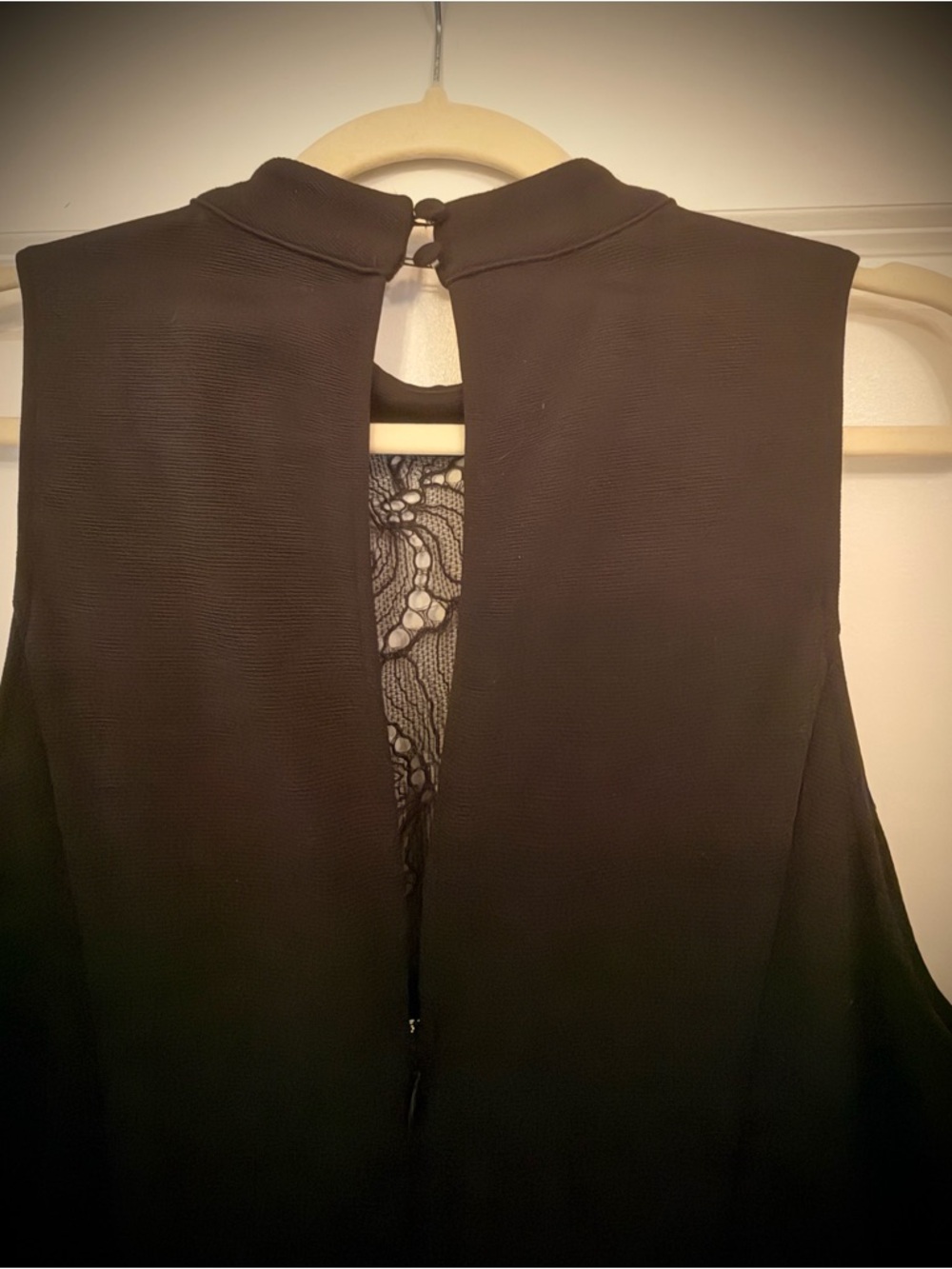Anthropologie Black Asymmetric Midi Dress - Picture 7 of 13